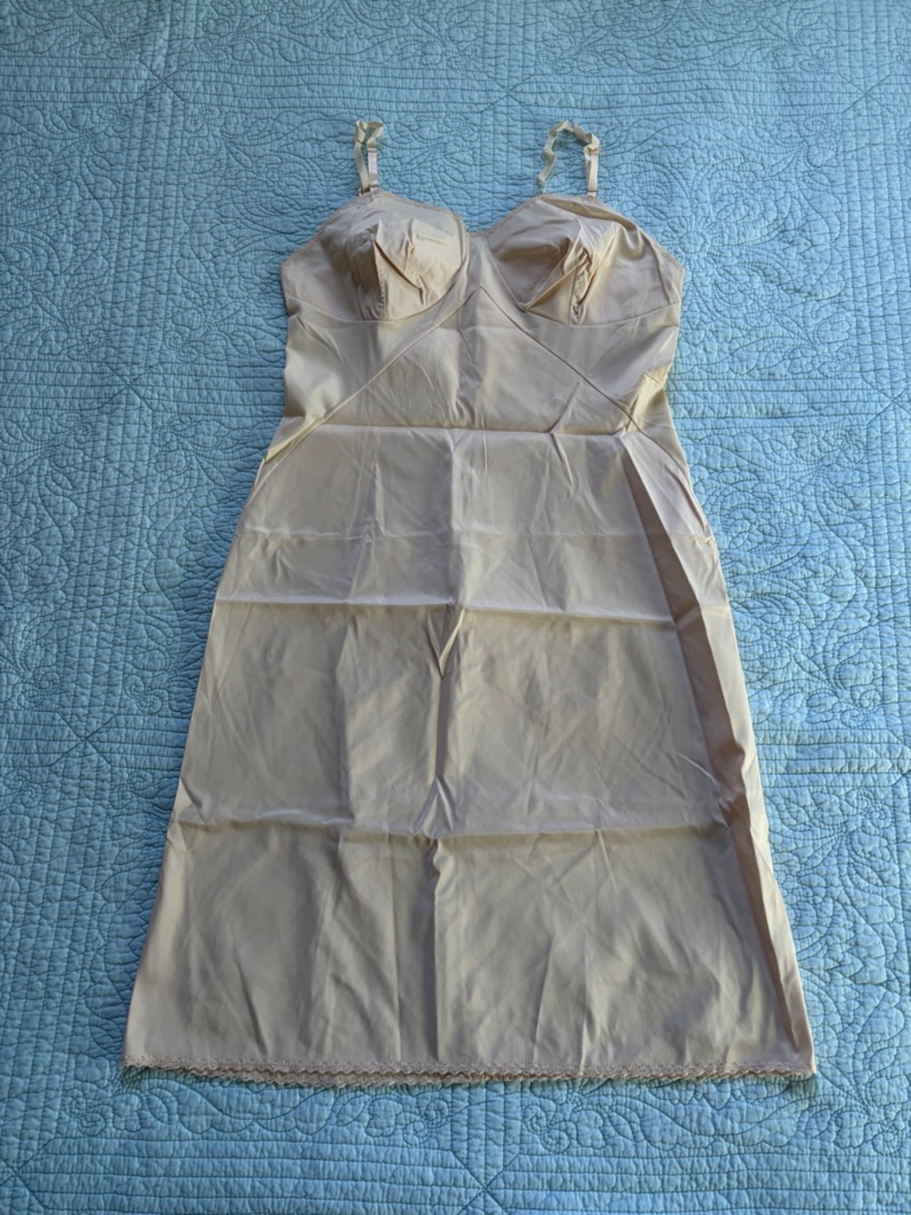 Classic Beige Slip Dress - Women Intimates